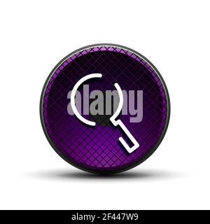 Search magnifyier web button, magnify icon. Modern magnifying glass sign, web site design or mobile app. Search magnifyier web button, magnify icon. Modern magnifying glass sign, web site design or mobile app. Vector illustration Stock Vector