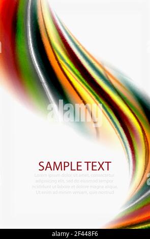 Rainbow color waves, vector blurred abstract background. Rainbow color waves, vector blurred abstract background. Vector artistic illustration for presentation, app wallpaper, banner or poster Stock Vector