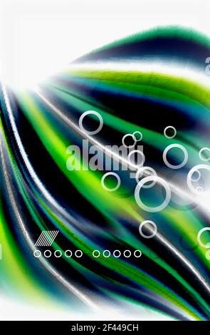 Rainbow color waves, vector blurred abstract background. Rainbow color waves, vector blurred abstract background. Vector artistic illustration for presentation, app wallpaper, banner or poster Stock Vector