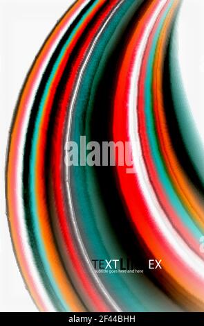 Rainbow color waves, vector blurred abstract background. Rainbow color waves, vector blurred abstract background. Vector artistic illustration for presentation, app wallpaper, banner or poster Stock Vector