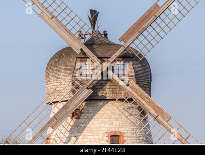 geography / travel, Germany, Lower Saxony, Soellingen, wind mill, Additional-Rights-Clearance-Info-Not-Available Stock Photo