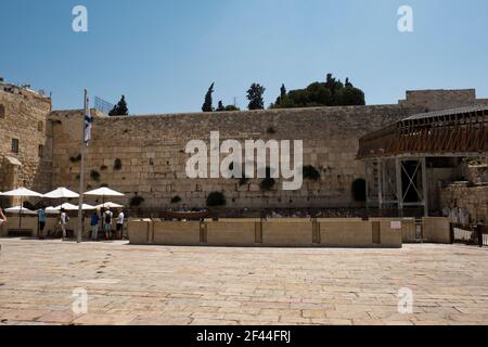 The Wailing Wall (Western Wall), Jerusalem Old City, Israel Stock Photo