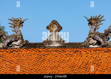 The Literature Temple of Hanoi in Vietnam Stock Photo