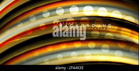 Multicolored wave lines on black background design. Multicolored wave lines on black background vector design Stock Vector