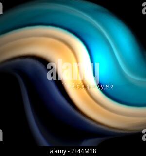 Fluid mixing colors vector wave abstract background design. Colorful mesh waves. Fluid mixing colors vector wave abstract background design. Colorful mesh waves. Vector illustration Stock Vector