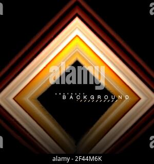 Geometric shapes created with fluid multicolored lines. Geometric shapes created with fluid multicolored lines. Vector artistic illustration for presentation, app wallpaper, banner or poster Stock Vector