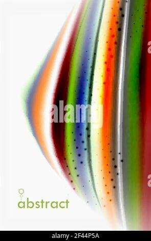 Rainbow color waves, vector blurred abstract background. Rainbow color waves, vector blurred abstract background. Vector artistic illustration for presentation, app wallpaper, banner or poster Stock Vector