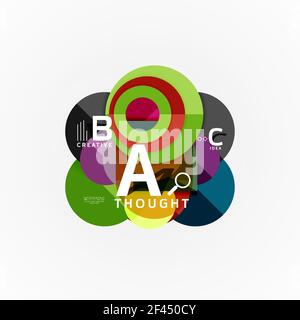 Paper infographic banner template with a b c options, infographics elements. Paper infographic banner template with a b c options, infographics elements. Vector illustration Stock Vector