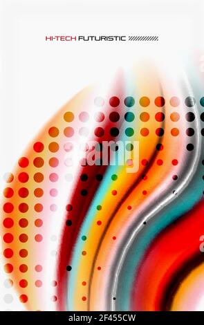 Rainbow color waves, vector blurred abstract background. Rainbow color waves, vector blurred abstract background. Vector artistic illustration for presentation, app wallpaper, banner or poster Stock Vector