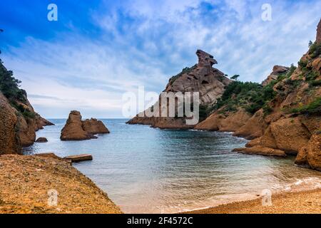 Calanques de Figuerolles in La Ciotat in Provence, France Stock Photo