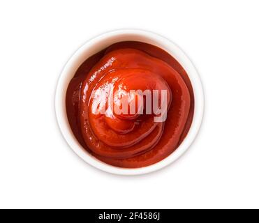 Tomato Ketchup Transparent Bowl Isolated On Stock Photo 1482548951