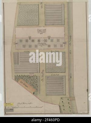 Dresden, garden with greenhouse. Map and design Stock Photo - Alamy