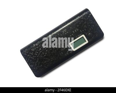 Power bank isolated on white background for mobile devices with clipping path Stock Photo