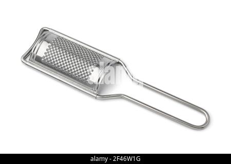 Metal kitchen grater isolated on white background Stock Photo