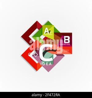 Vector infographic options banner, paper style design. Vector infographic options banner, paper style design. Vector illustration for workflow layout, diagram, number options, step up options, web concept template Stock Vector