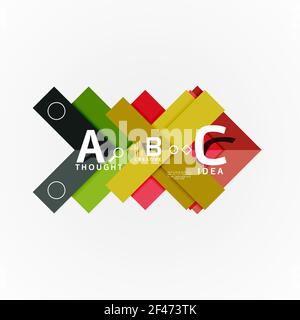 Geometric design abstract option infographics. Geometric design abstract option infographics. Vector artistic illustration for presentation, app wallpaper, banner or poster Stock Vector