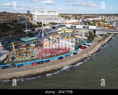 Adventure Land Southend on Sea Essex UK done image Stock Photo