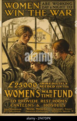 A first world war recruitment poster for woman working in industry Stock Photo