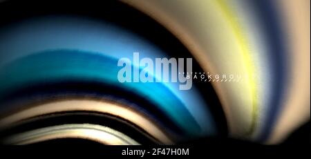 Multicolored wave lines on black background design. Multicolored wave lines on black background vector design Stock Vector