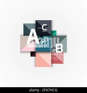 Paper option steps diagram infographic layout. Paper option steps diagram infographic layout. Vector artistic illustration for business presentation, web banner or poster Stock Vector