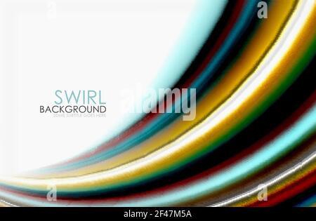 Rainbow color waves, vector blurred abstract background. Rainbow color waves, vector blurred abstract background. Vector artistic illustration for presentation, app wallpaper, banner or poster Stock Vector