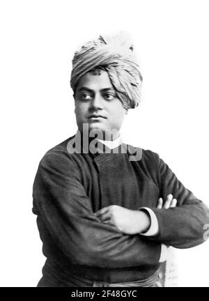 Swami Vivekananda ; Narendranath Datta ; Indian Hindu monk ; bronze ...