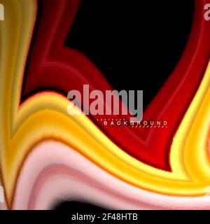 Geometric shapes created with fluid multicolored lines. Geometric shapes created with fluid multicolored lines. Vector artistic illustration for presentation, app wallpaper, banner or poster Stock Vector