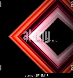 Geometric shapes created with fluid multicolored lines. Geometric shapes created with fluid multicolored lines. Vector artistic illustration for presentation, app wallpaper, banner or poster Stock Vector