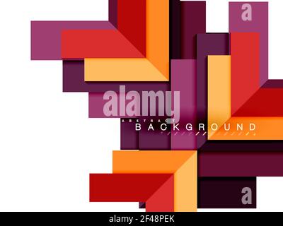 Multicolored abstract geometric shapes, geometry background for web banner. Multicolored abstract geometric shapes, geometry background for web banner, business presentation, ads package, print template, wallpaper Stock Vector