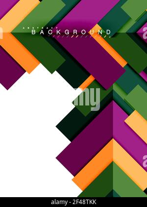 Multicolored abstract geometric shapes, geometry background for web banner. Multicolored abstract geometric shapes, geometry background for web banner, business presentation, ads package, print template, wallpaper Stock Vector