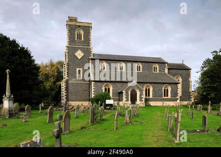 St Matthews church, Sutton Bridge village, South Holland district, Lincolnshire, England Stock Photo