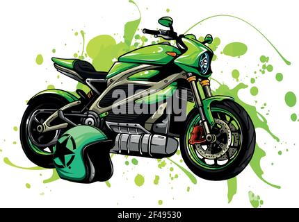 Kawasaki Z800  Motorcycle drawing, Bike drawing, Bike art