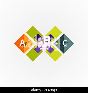 Paper option steps diagram infographic layout. Paper option steps diagram infographic layout. Vector artistic illustration for business presentation, web banner or poster Stock Vector
