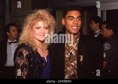 EVERLY HILLS,CA - JUNE 9: Actress Tina Yothers and Actor Patrick Dancy attend the 19th Annual Nosotros Golden Eagle Awards on June 9, 1989 at Beverly Hilton Hotel in Beverly Hills, California. Credit: Ralph Dominguez/MediaPunch Stock Photo