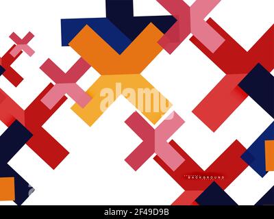 Multicolored abstract geometric shapes, geometry background for web banner. Multicolored abstract geometric shapes, geometry background for web banner, business presentation, ads package, print template, wallpaper Stock Vector