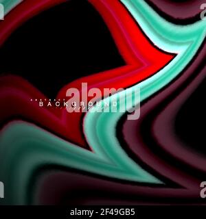 Geometric shapes created with fluid multicolored lines. Geometric shapes created with fluid multicolored lines. Vector artistic illustration for presentation, app wallpaper, banner or poster Stock Vector