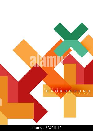 Multicolored abstract geometric shapes, geometry background for web banner. Multicolored abstract geometric shapes, geometry background for web banner, business presentation, ads package, print template, wallpaper Stock Vector