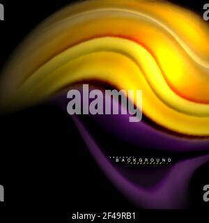 Fluid mixing colors vector wave abstract background design. Colorful mesh waves. Fluid mixing colors vector wave abstract background design. Colorful mesh waves. Vector illustration Stock Vector