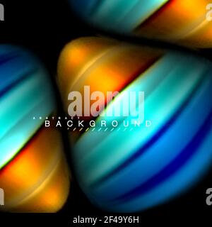 Fluid mixing colors vector wave abstract background design. Colorful mesh waves. Fluid mixing colors vector wave abstract background design. Colorful mesh waves. Vector illustration Stock Vector