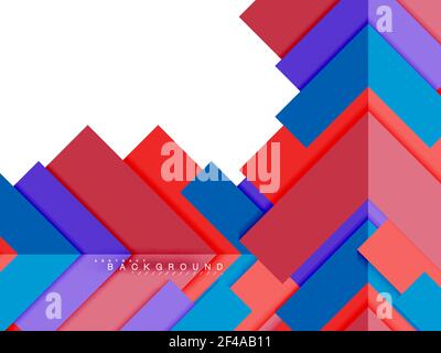 Multicolored abstract geometric shapes, geometry background for web banner. Multicolored abstract geometric shapes, geometry background for web banner, business presentation, ads package, print template, wallpaper Stock Vector