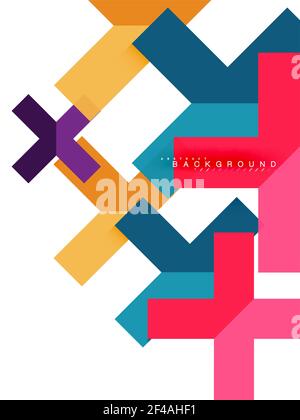 Multicolored abstract geometric shapes, geometry background for web banner. Multicolored abstract geometric shapes, geometry background for web banner, business presentation, ads package, print template, wallpaper Stock Vector