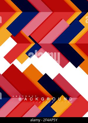 Multicolored abstract geometric shapes, geometry background for web banner. Multicolored abstract geometric shapes, geometry background for web banner, business presentation, ads package, print template, wallpaper Stock Vector