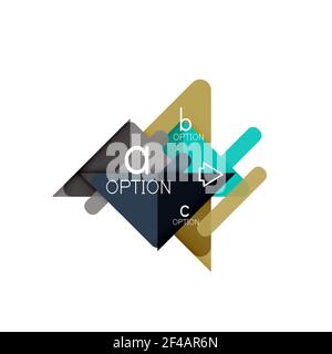 Triangle data visualization design, option infographic layout. Triangle data visualization design, option infographic layout. Vector illustration Stock Vector