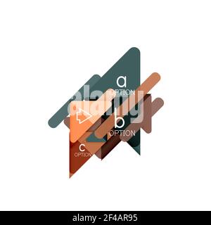 Triangle data visualization design, option infographic layout. Triangle data visualization design, option infographic layout. Vector illustration Stock Vector
