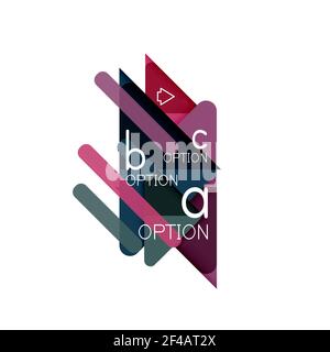 Triangle data visualization design, option infographic layout. Triangle data visualization design, option infographic layout. Vector illustration Stock Vector