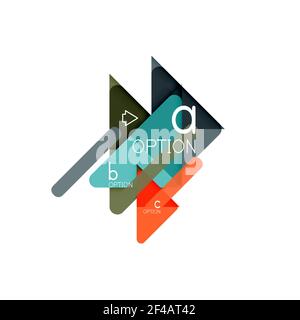 Triangle data visualization design, option infographic layout. Triangle data visualization design, option infographic layout. Vector illustration Stock Vector