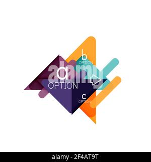 Triangle data visualization design, option infographic layout. Triangle data visualization design, option infographic layout. Vector illustration Stock Vector