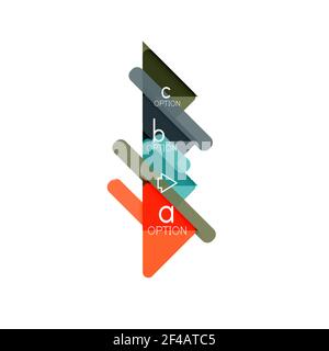 Triangle data visualization design, option infographic layout. Triangle data visualization design, option infographic layout. Vector illustration Stock Vector