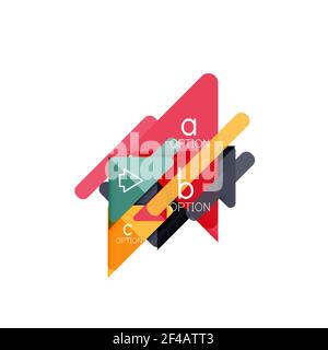 Triangle data visualization design, option infographic layout. Triangle data visualization design, option infographic layout. Vector illustration Stock Vector