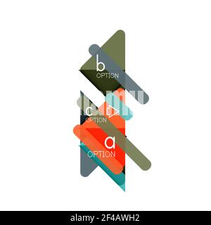 Triangle data visualization design, option infographic layout. Triangle data visualization design, option infographic layout. Vector illustration Stock Vector